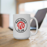 470 Railroad Club, 15oz Ceramic Coffee Mug